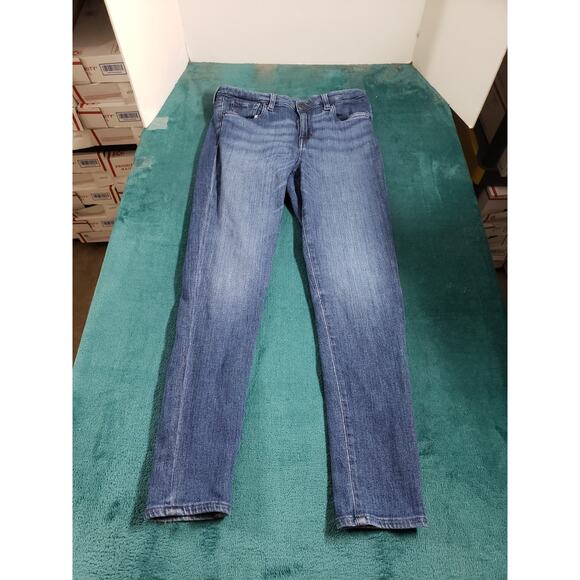 Buffalo David Bitton Jeans Denim - Buffalo Jeans Sz 31 Womens Blue Denim Stretch Pants Mid Rise Alexa Slim Straight